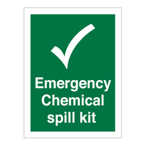 Emergency Chemical Spill Kit Sign (40427V)